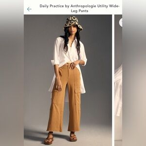 Anthropologie Daily Practice Utility Wide Leg Pant